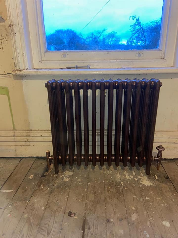 Powder coated radiator