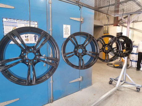Powder coated wheels
