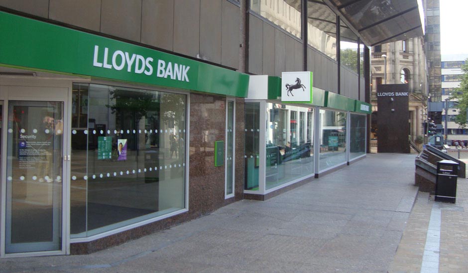 Shop front powder coated sign