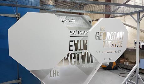 The Georgian Theatre sign